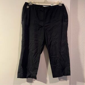 Women’s Black Casual Cropped Golf Pants